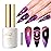 Imtiti 9D Cat Eye Gel Nail Polish, 15ML Purple Chameleon Holographic Glitter Cat Eye Gel Polish with Magnet UV LED Magnetic Gel Nail Polish Sparkly Home DIY Manicure Nail Salon Kit