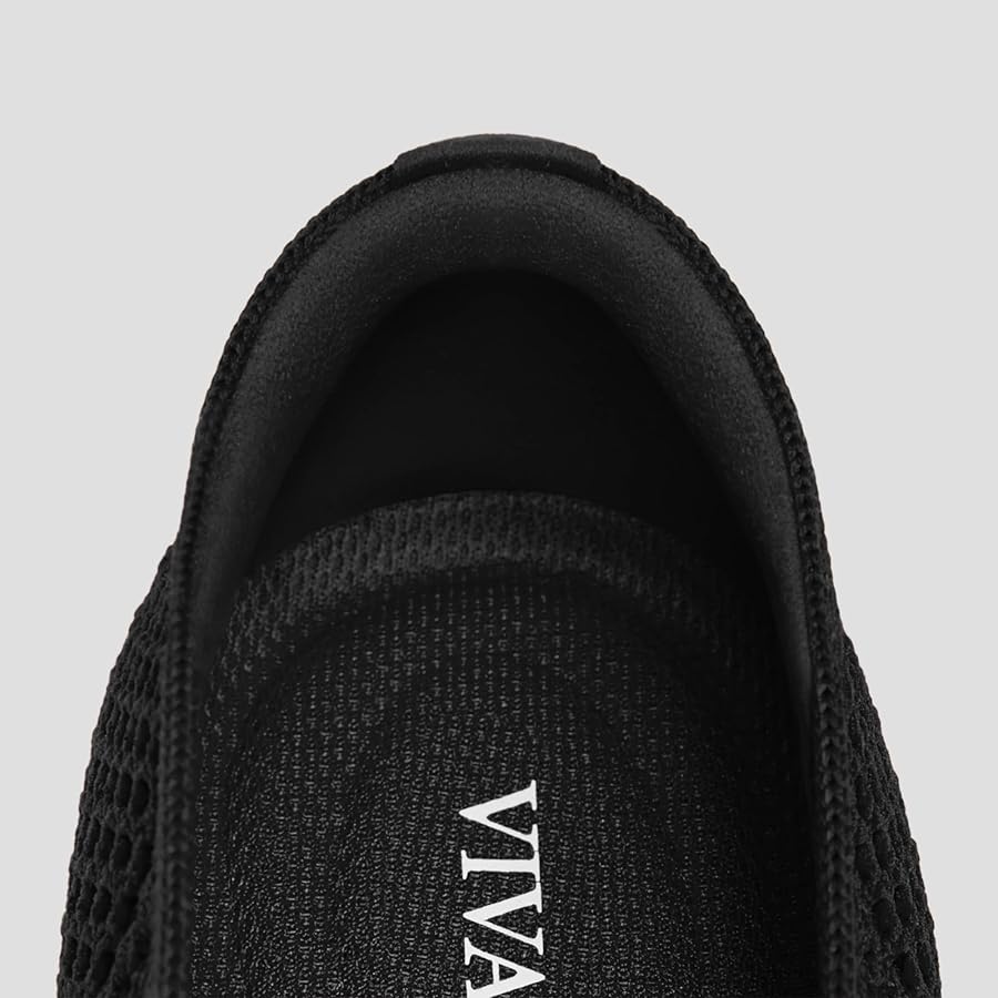 ⭐️美品⭐️VIVAIA メリージェーン フラットシューズ Vカット 39 ブラック Margot Walker Mary-Jane] スクエアトゥ 超軽量 厚底 メリー