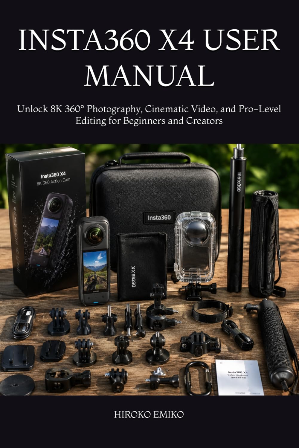 INSTA360 X4 USER MANUAL: Unlock 8K 360° Photography, Cinematic Video, and Pro-Level Editing for Beginners and Creators