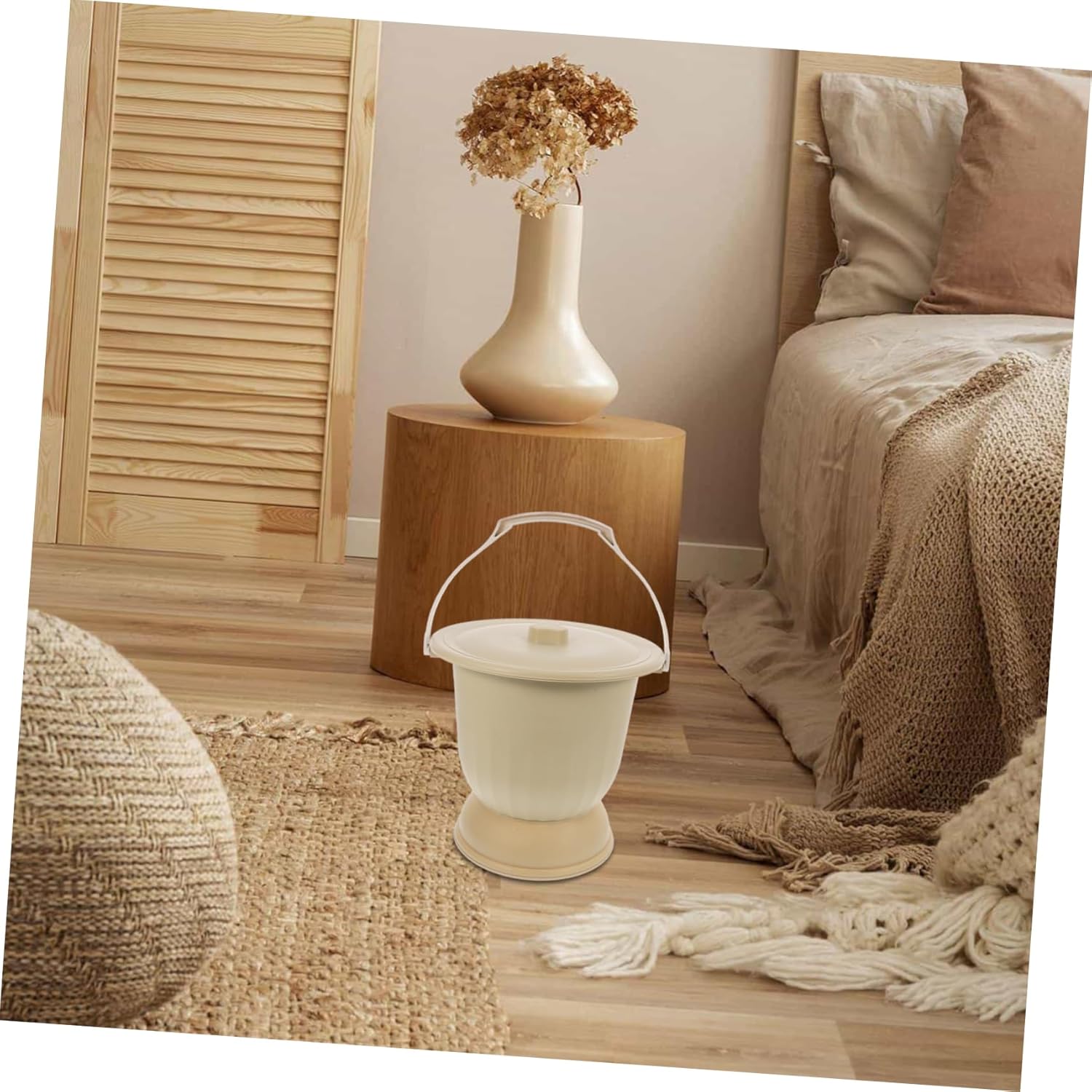 Chamber Pot Urinal Portable Night Urine Pot Thick Urinal for Women Lid