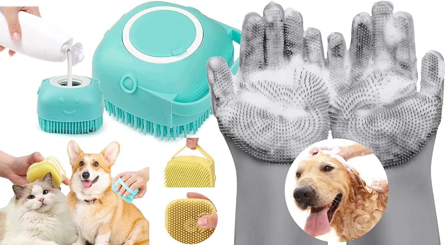 See full amazon price history chart for Sendria 1 pair of silicon dog bathing hand gloves + Pet Dog Bath Brush Soft Silicone Dog Shampoo Brush, Brush Hair Fur Grooming Cleaning Brush Soft Shampoo Dispenser Multi Sendria 1 pair of silicon dog bathing hand gloves + Pet Dog Bath Brush Soft Silicone Dog Shampoo Brush, Brush Hair Fur Grooming Cleaning Brush Soft Shampoo Dispenser Multi (B0CLQ9C5SN) Amazon Price History, Amazon Price Tracker