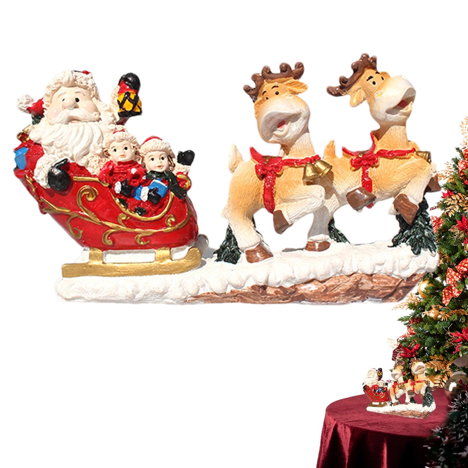 サンタの置物 Amazon.co.jp: サンタのクリスマスの像、オートバイの装飾品の