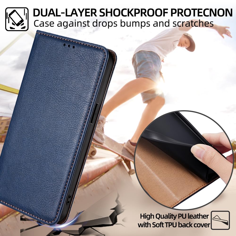 Compatible con Vivo S19 Pro Custodia,Compatibile con Vivo S19 Pro 5G V2362A Portafoglio con chiusura magnetica a flip Stand Card Slot Orange