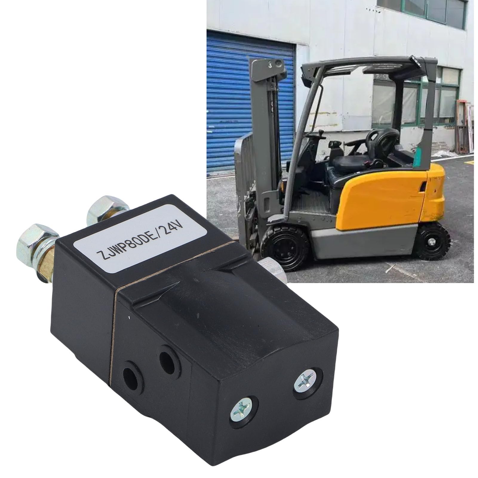 Protector de Sobrecarga del Conjunto del Contactor de la Carretilla Elevadora, Reemplazo del Contactor del Vehículo Eléctrico con Respuesta Rápida para el Mantenimiento, ABS de Latón a Prueba