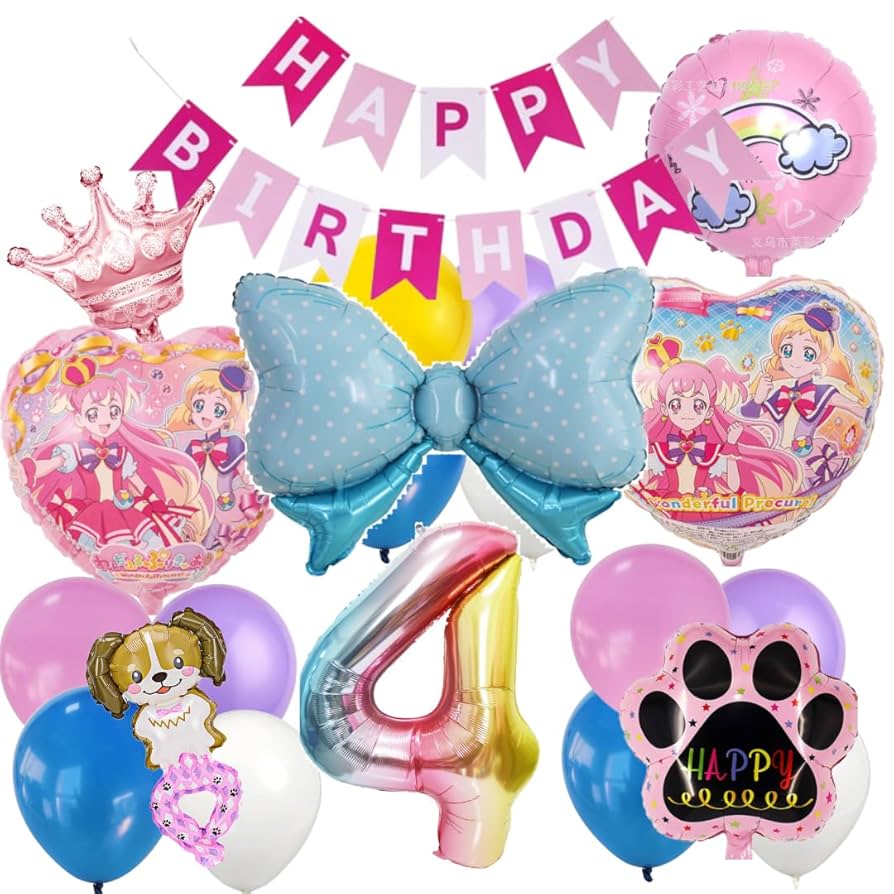 わんだふるぷりきゅあUQ風船3個 Amazon | わんだふるぷりきゅあ！ 誕生日 飾り付け セット