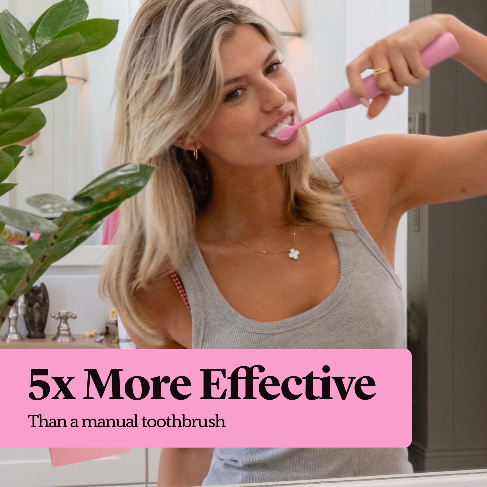 Made by Dentists PRO‑X Cepillo de dientes eléctrico sónico para adultos, batería de 70 días con una sola carga, cepillo de dientes recargable para blanqueamiento diseñado por dentistas, 3 cabezales de
