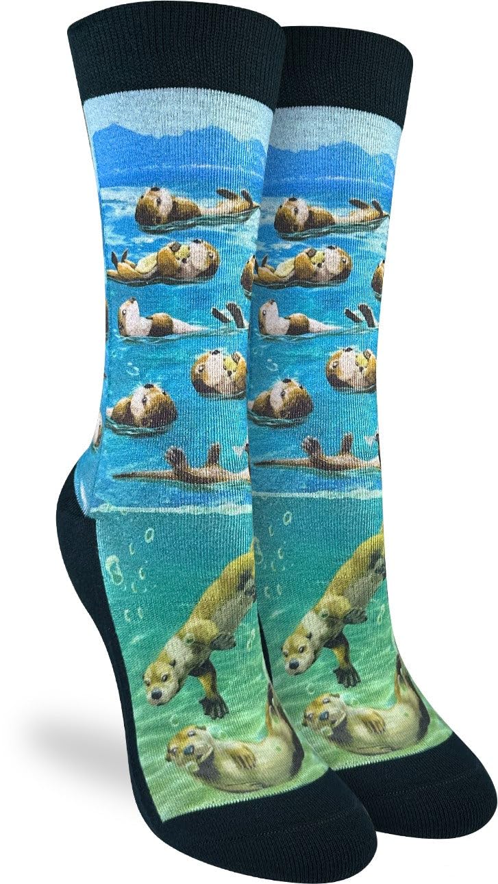 Good Luck Sock Women's Breaching Orcas Socks, Adult, Shoe Size 5-9 — view 166