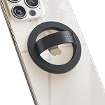 Encased Magnetic Phone Grip Holder (Compatible with MagSafe) Iridescent Sparkle Silicone Finger Loop Ring for iPhone (Gradient Bloom)