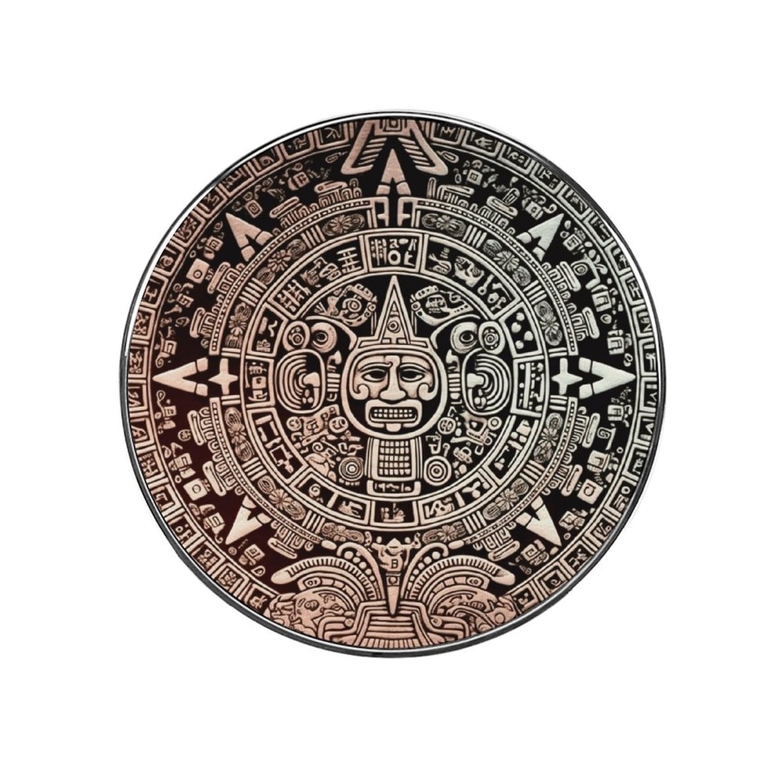 Mayan Calendar End of The World Customizable Refrigerator Magnets, Strong Magnetic Fridge Stickers, Funny Round Decorative Fridge Magnets for Home Kitchen, Whiteboard, Locker, and Office