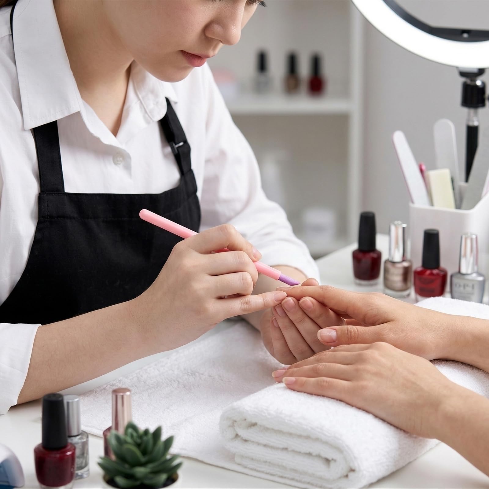 Gąbka do paznokci, narzędzia do usuwania i przesuwania naskórka, patyczki do szlifowania paznokci do manicure i pedicure, narzędzie do naprawy martwej skóry, można myć i przenosić