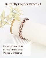 Vista 4 de BioMag Pulseras de cobre 99,99% para mujeres, pulseras magnéticas con imanes de neodimio de 3500 Gauss con herramienta de ajuste de tamaño y caja