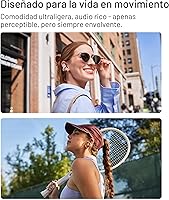 Vista 4 de SHOKZ OpenDots ONE - Auriculares de oído abierto, auriculares clip-on - Auriculares inalámbricos Bluetooth con micrófono - Seguros, ligeros, cómodos