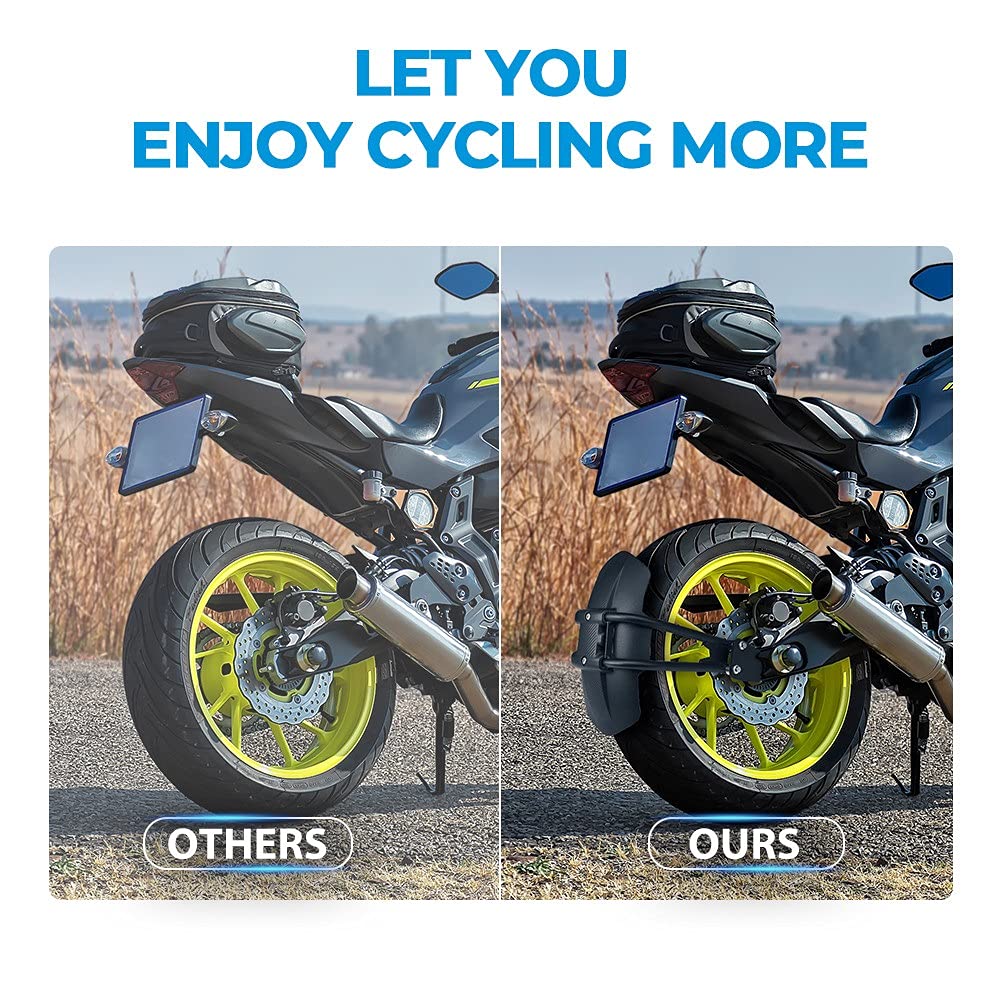 parafango moto Universale Per CBR600RR CB1000R Moto Parafango Posteriore Parafango Splash Guard Protector Moto Mud Flap Moto Mudguard