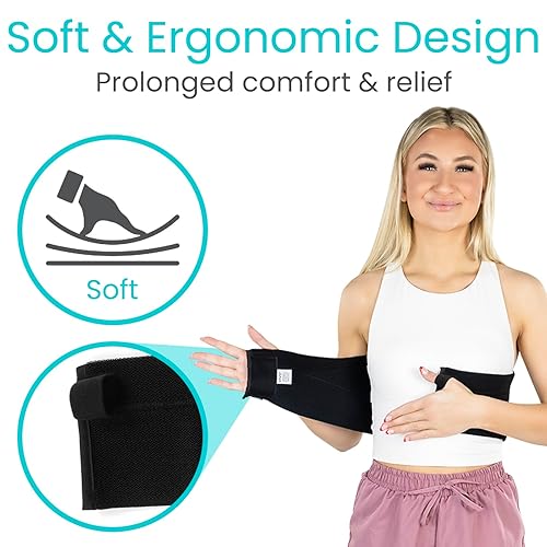 Miniatura 2 de Vive Broken Rib Brace para mujeres y hombres - Cinturón de soporte para costillas fracturadas, agrietadas, rotas o magulladas - Envoltura de