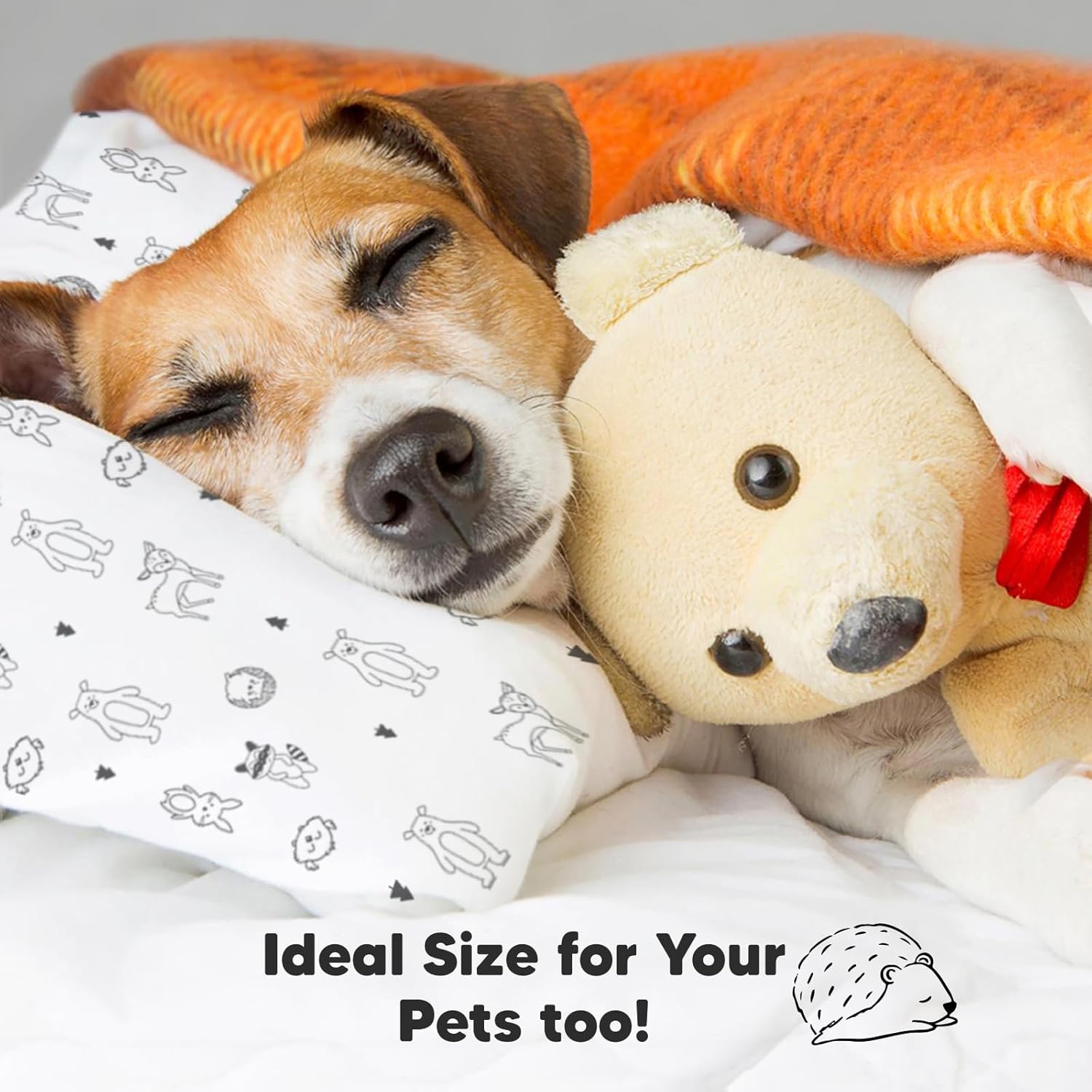 KeaBabies Toddler Pillow with Pillowcase & Jumbo 14X20 - Soft Organic Cotton Toddler Pillows for Sleeping - 10x18 My Little Dreamy Pillow - Machine Washable - Perfect for Travel - Organic Pillows