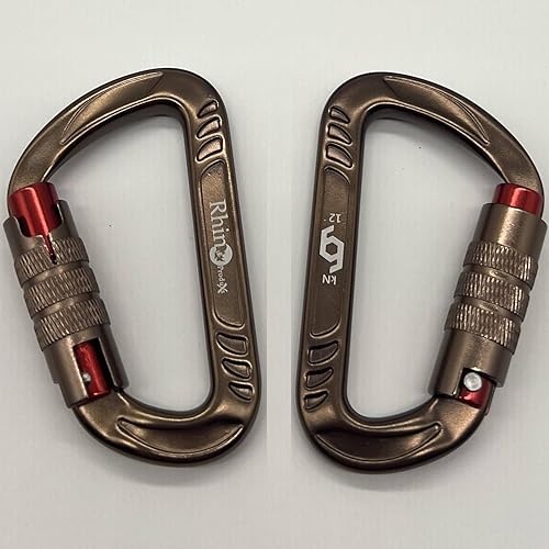 Vista 117 de 12kN (2697 lbs) Heavy Duty Carabiner Clips, for Securing Pets, Outdoor, Camping, Hiking, Hammock, Dog Leash Harness, Keychains