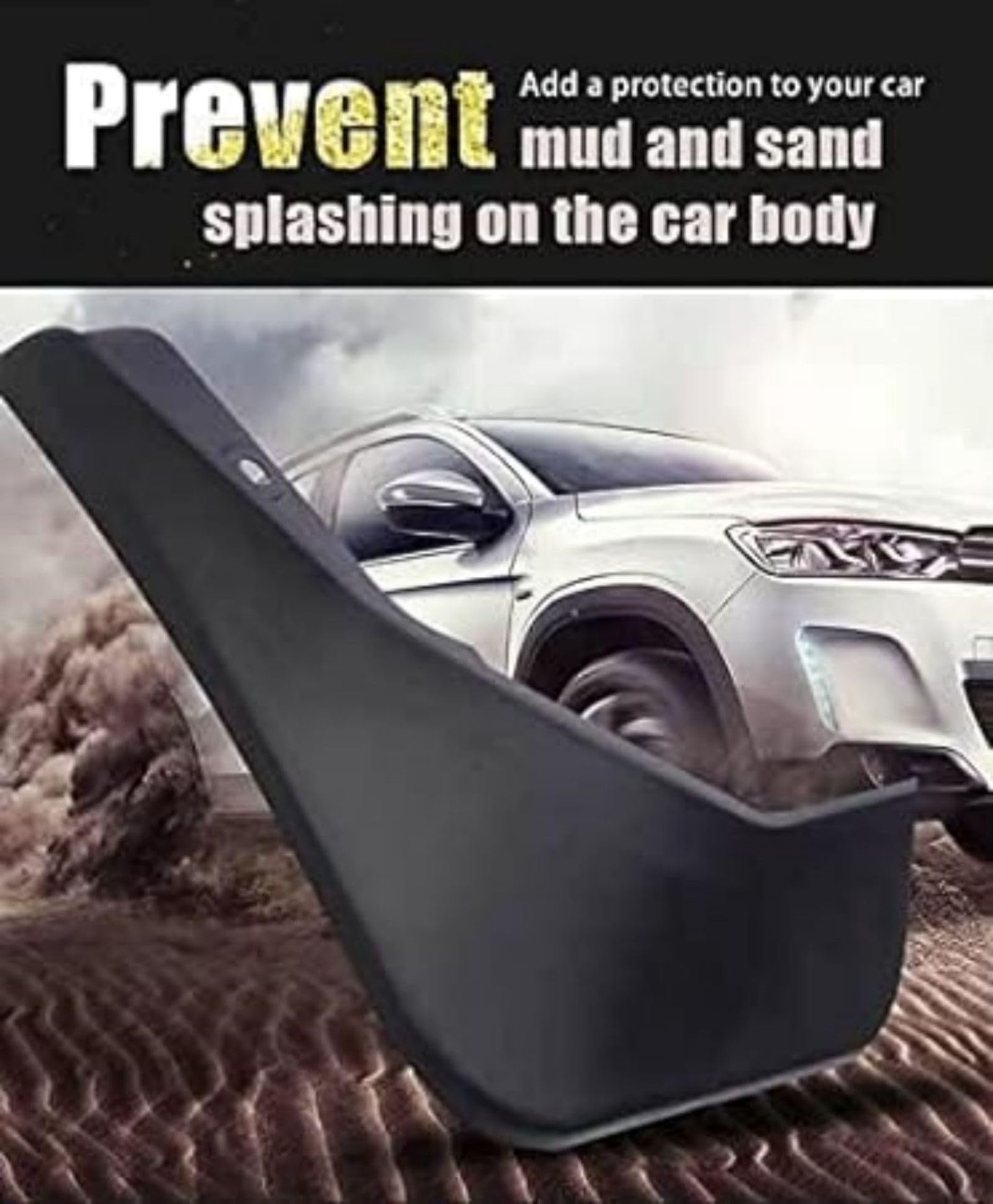 Bavettes Mitsubishi Pajero 2004-2021 - 4 Pièces Anti-éclaboussures