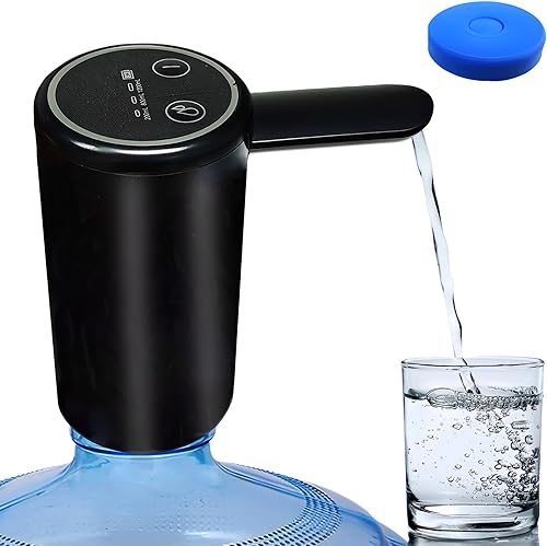 Dispensador de agua eléctrico de 5 galones bomba de botella de agua potable automática portátil - Bomba de jarra de agua inteligente con USB