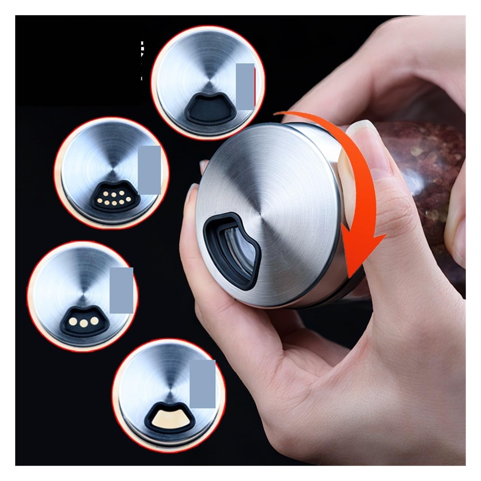2pcs Household Kitchen PorousSeasoning Bottle Pour Sucre