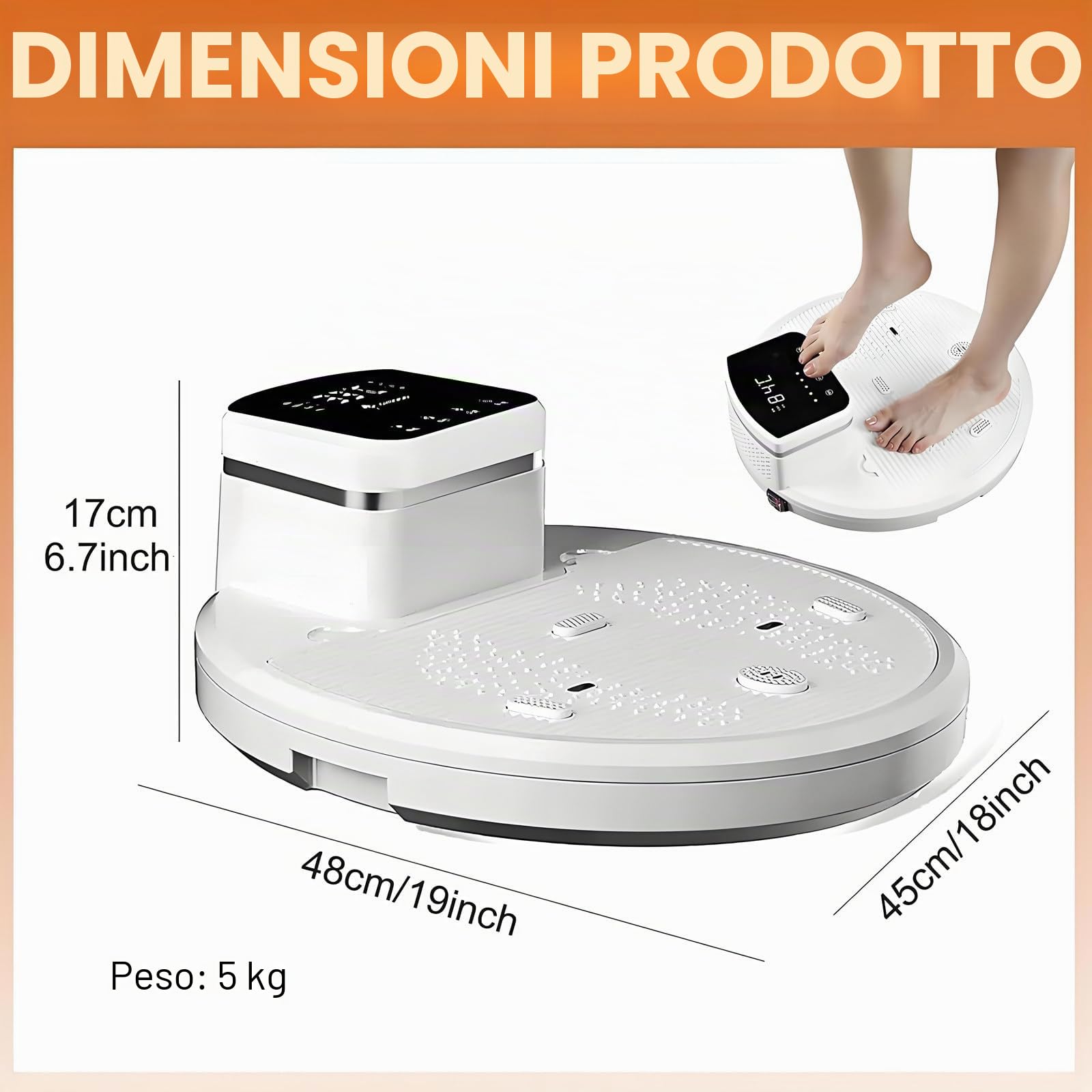 Asciugacorpo Totale 2500W Post-Doccia,Asciugacorpo Termico ad Alta velocità 35000 RPM,Asciugacorpo con 3 velocità Aria Fredda/Calda e Pannello di Controllo LED,Impermeabile per Bagno Hotel