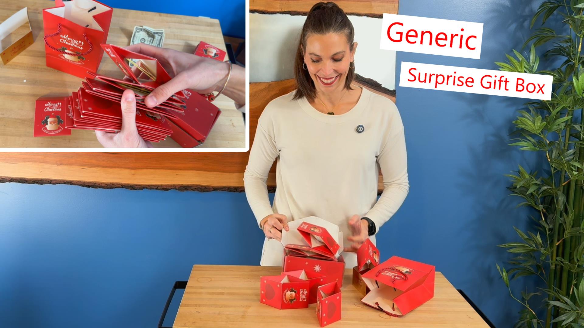 Generic Presents Watch Generic Surprise Gift Box, great way to give money on Amazon Live