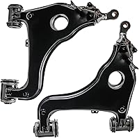 Vista 3 de Detroit Axle - Kit de brazos de control delantero RWD para Mercedes-Benz E320 E420 E430 E55 AMG, 2 brazos de control inferiores, 2 brazos de control