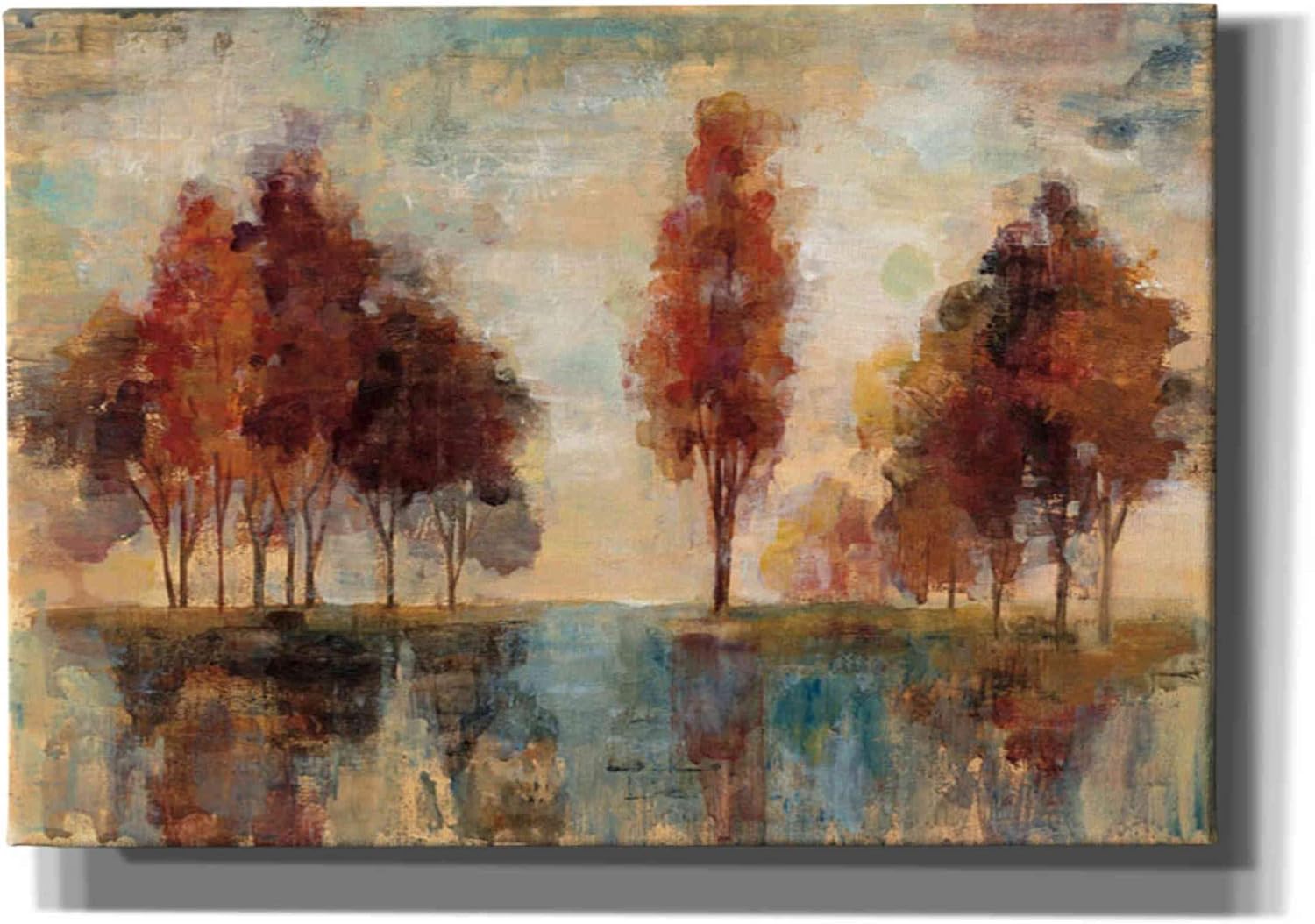 Epic Graffiti 'Field and Forest' by Silvia Vassileva, Canvas Wall Art, 18"x12"