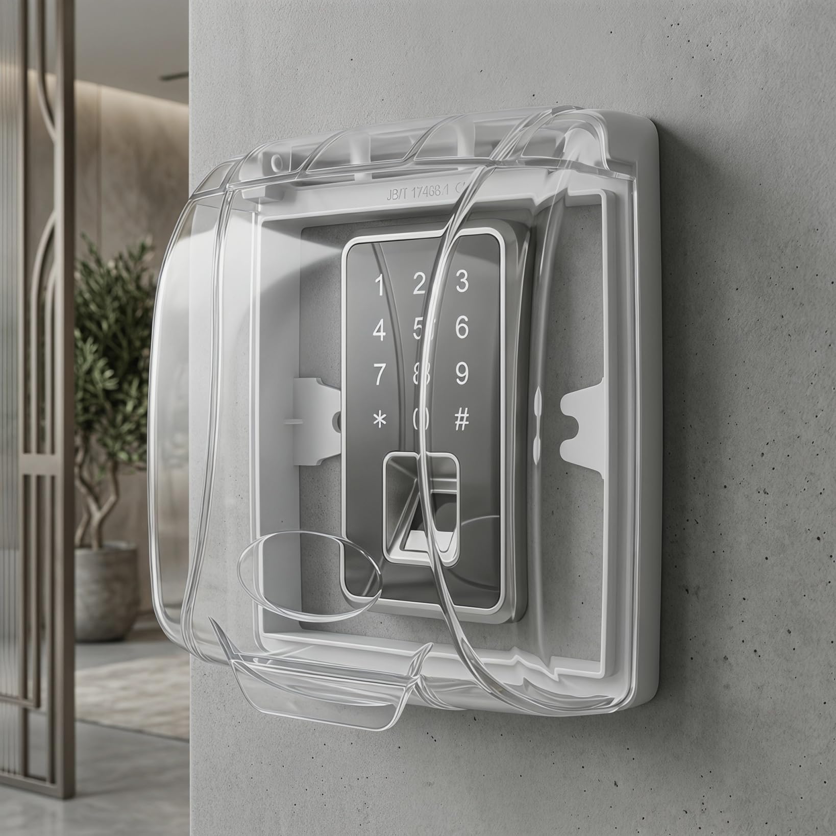 HOMSFOU 1pc Cubierta Transparente para Timbre Exterior: Protección contra Lluvia, Carcasa Resistente - Compatible con Controles de Acceso, Kit de Protección para Uso Prolongado