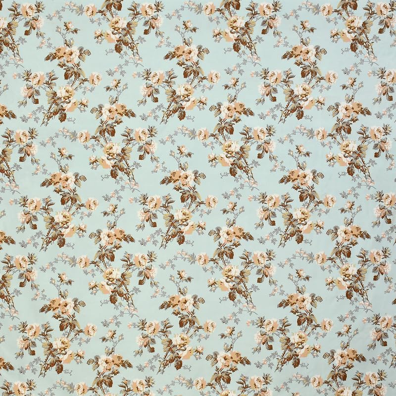 Image of Florida Polycotton Bedsheet (Reeva Blue, Super King)