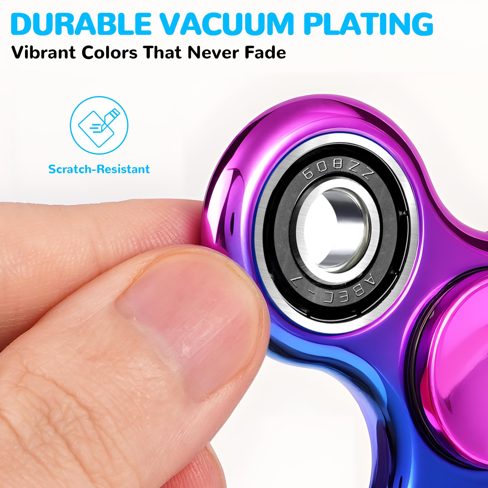 SCIONE Fidget Spinner 1 stuk, coole spinners voor kids en