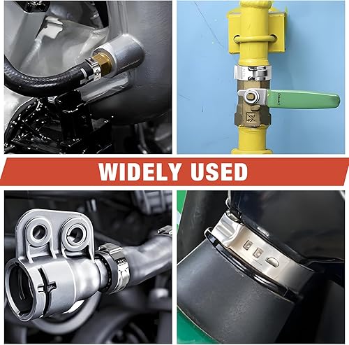 Miniatura 7 de AKIHISA 360 piezas, 16 tamaños, juego de abrazaderas de manguera de una sola oreja, 5.3-36.1mm, abrazaderas de manguera de acero inoxidable 304,