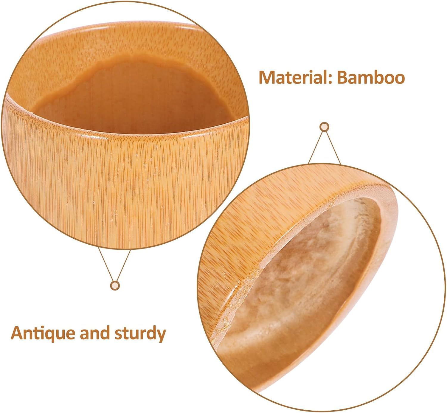 Measuring Cup Small Size Carbonized Grain Measuring Cup Household Kitchen Tool Traditional Wide-mouthed Rice Scoop for Cooking and Baking