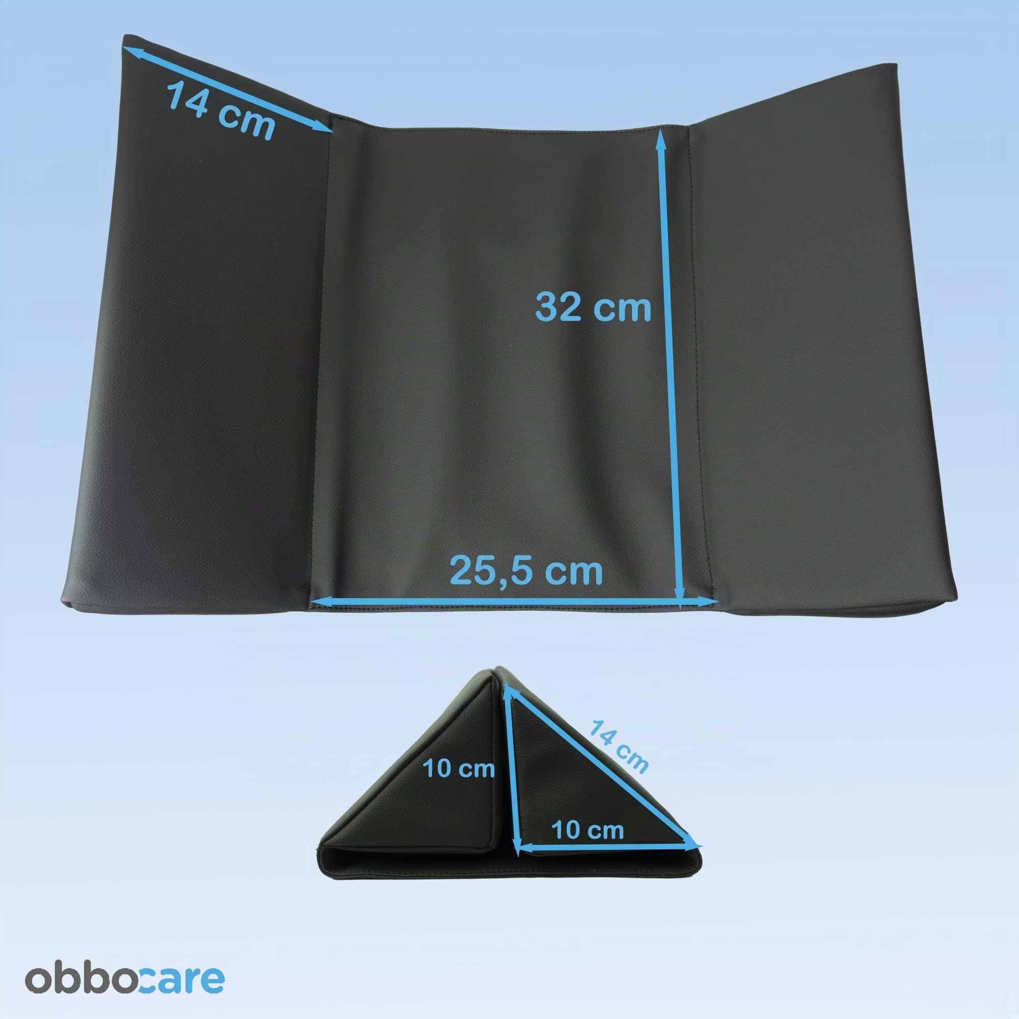 Obbocare Cojín Posicionador Lumbar de Espuma para Silla de Ruedas. Respaldo Evita Movimientos Laterales de Tronco. Cojín Sujeción Espalda y Postura en Silla