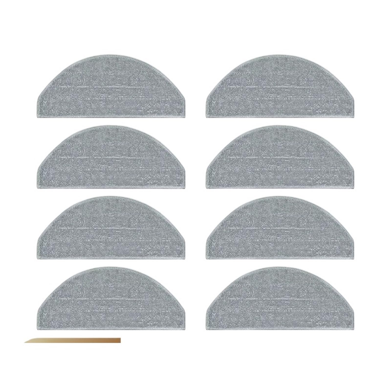 HIZON Vacuum Cleaner Mop Cloths Replacement Durable Rags Parts，Compatible For Xiaomi，3C Plus 3C Enhanced S20 E10 B112 D106 E10C E12 C103 Robot(SET1)