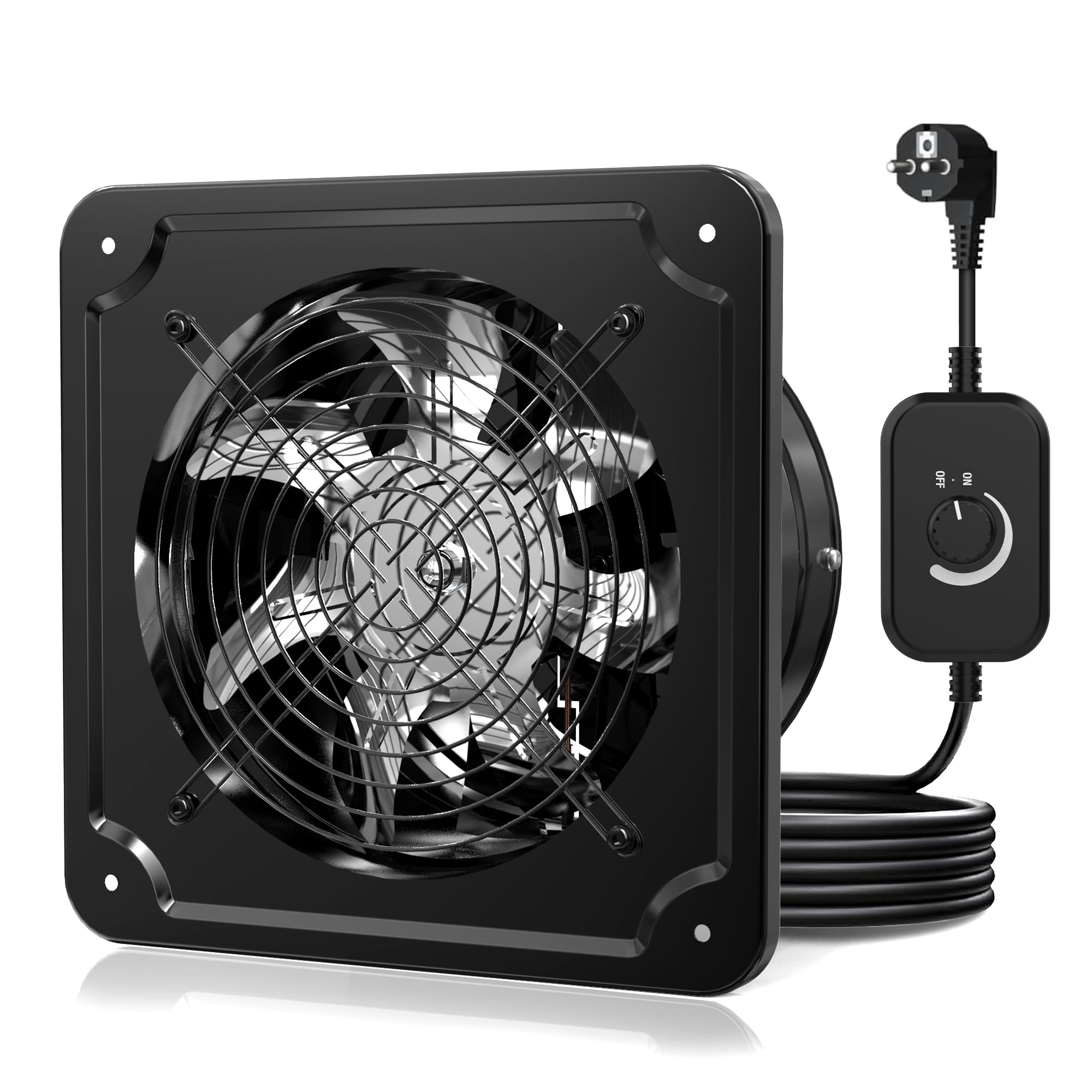 Industrial Extracteur d'Air 200mm Puissant pour Cuisine Garage