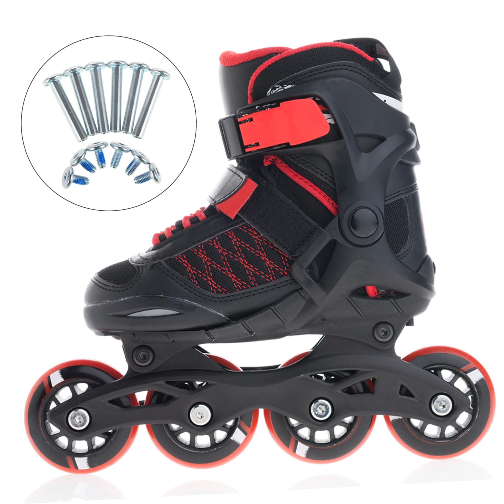 HANABASS Vis pour Pièces de Patin en Acier Inoxydable 20pcs, Vis D'essieu de Patin à Roulettes, Design Raisonnable et Utilisation Conviviale pour Roller Ligne