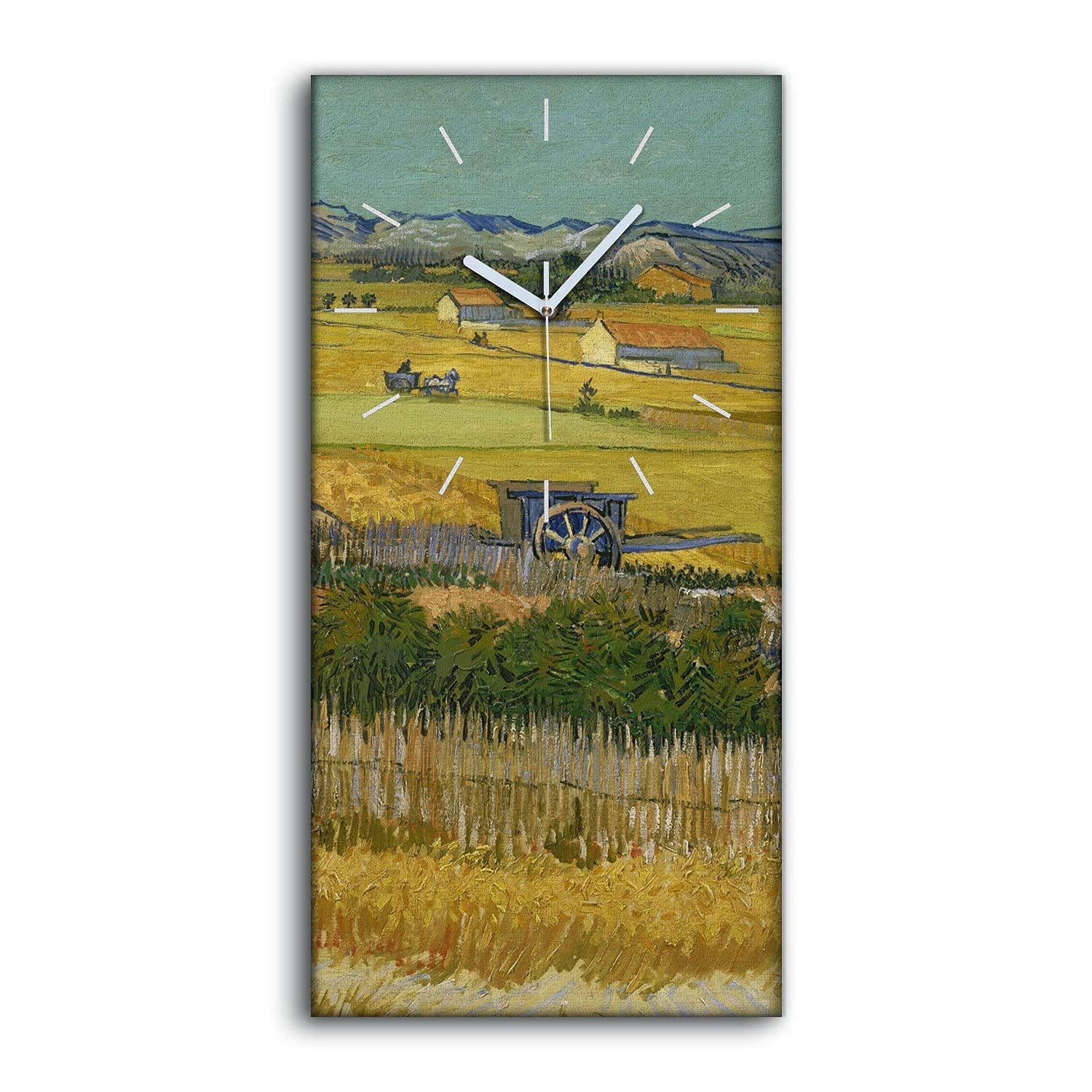 Horloge sur toile silencieuse dans votre salon ou chambre pour un art moderne apaisant