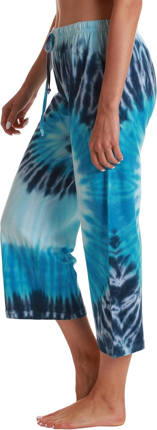 Just Love Women Tie Dye Pajama Capri Pants - Image 2
