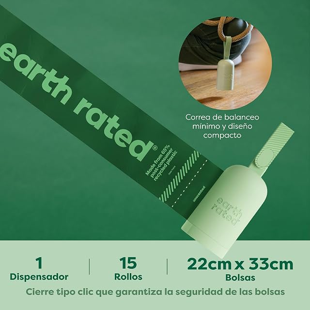 Foto 3 de 6 de Earth Rated - Dispensador de bolsas para correa Earth Rated