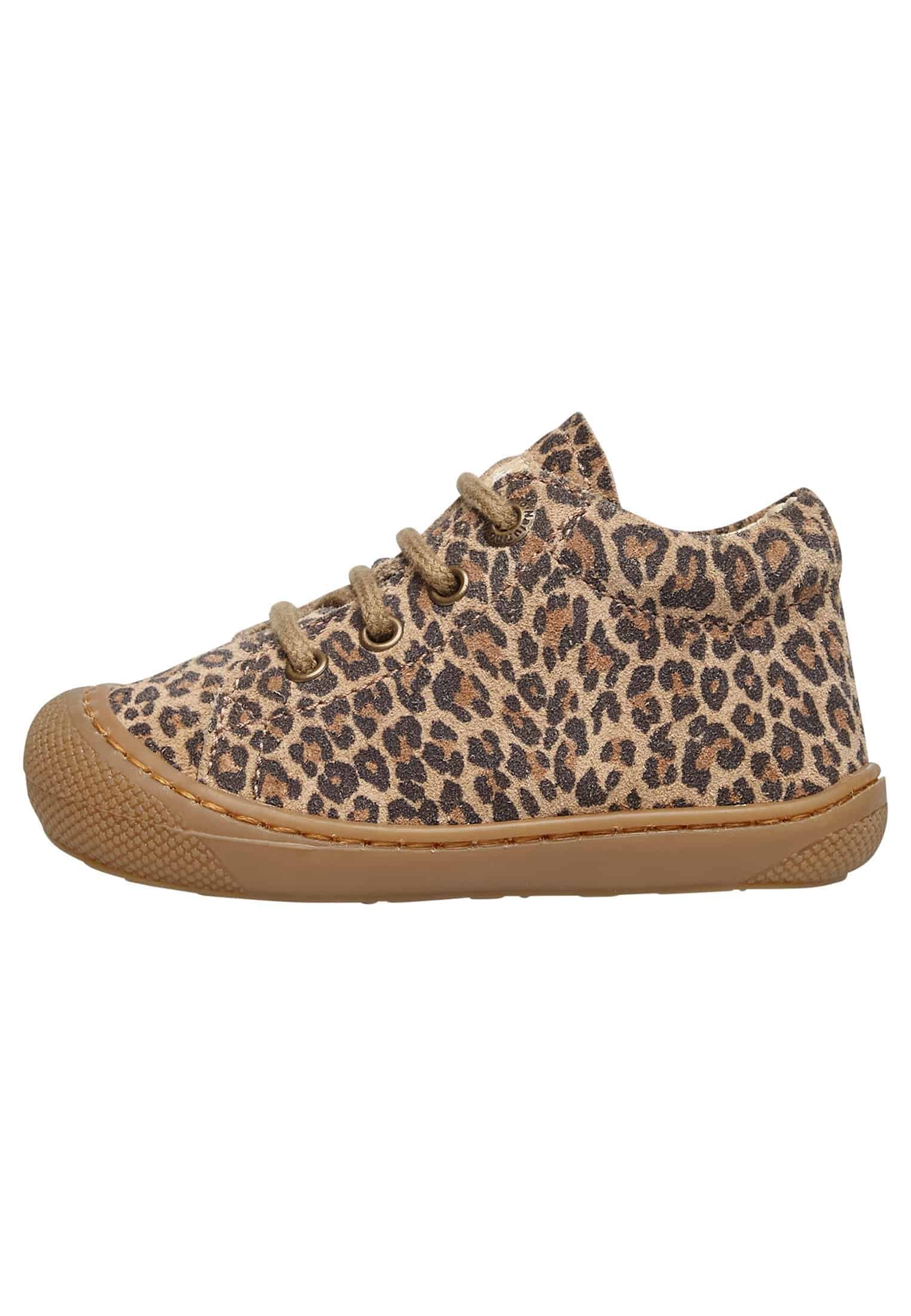 NATURINO Cocoon-First Steps Boots in Spotted Suede, Brown, 28 EU