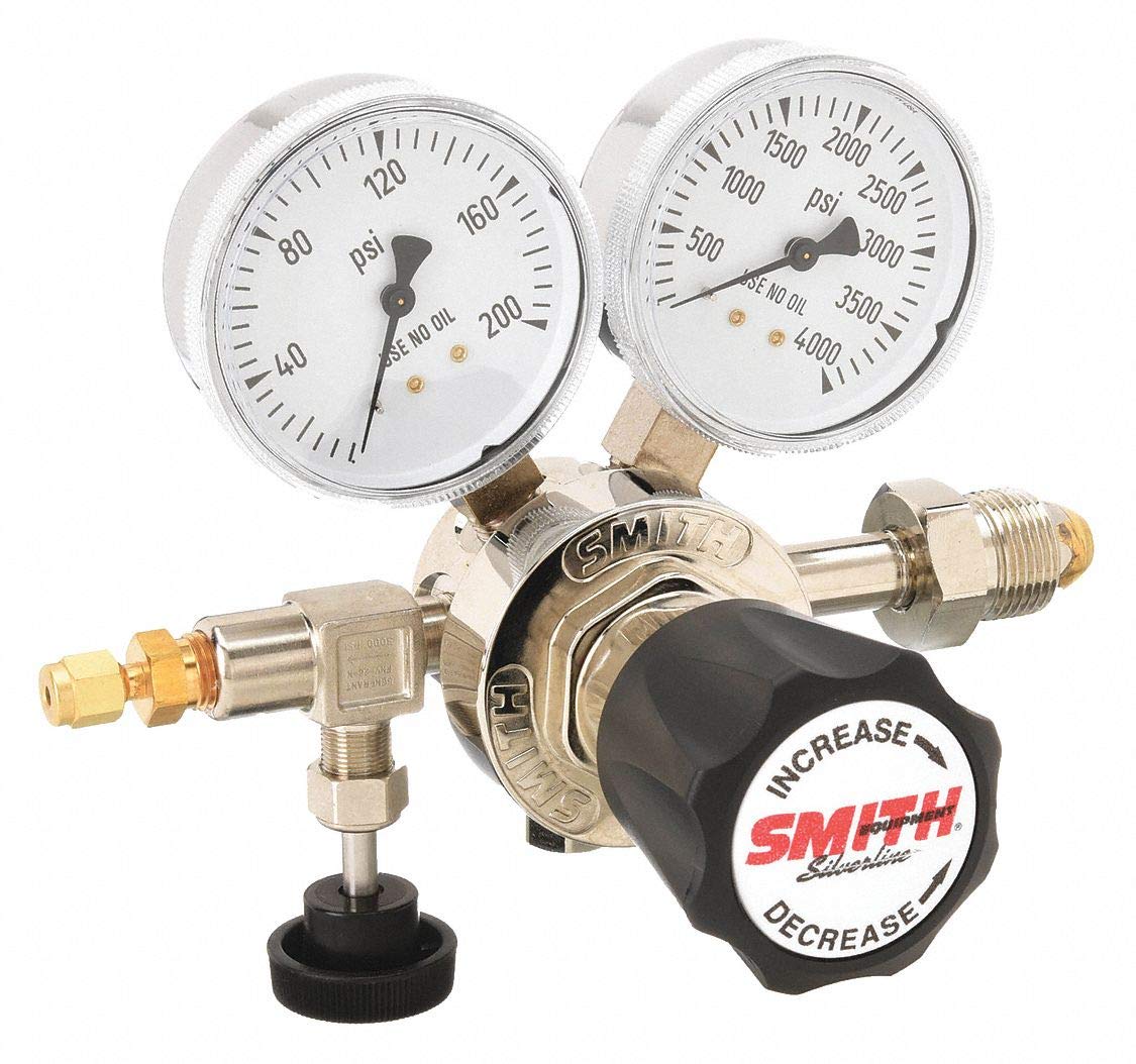 Silverline Series High Purity Gas Regulator 0 to 150 psi, 2", Inert Argon, Helium, Nitrogen