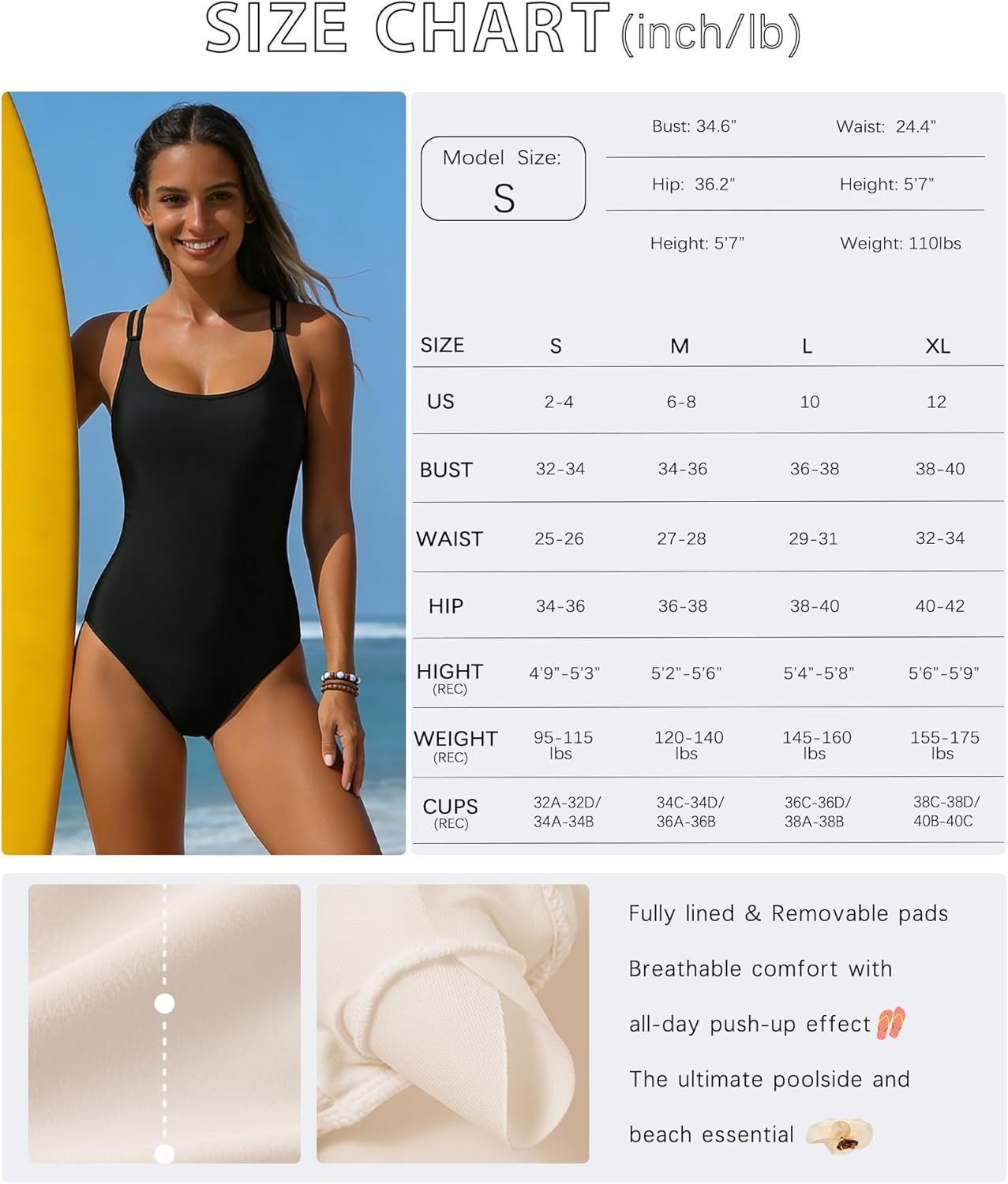 XUNYU One Piece Swimsuit Women Tummy Control Bathing Suit Slimming Modest Full Coverage Swim Suits 2026 Cross Back Swimwear