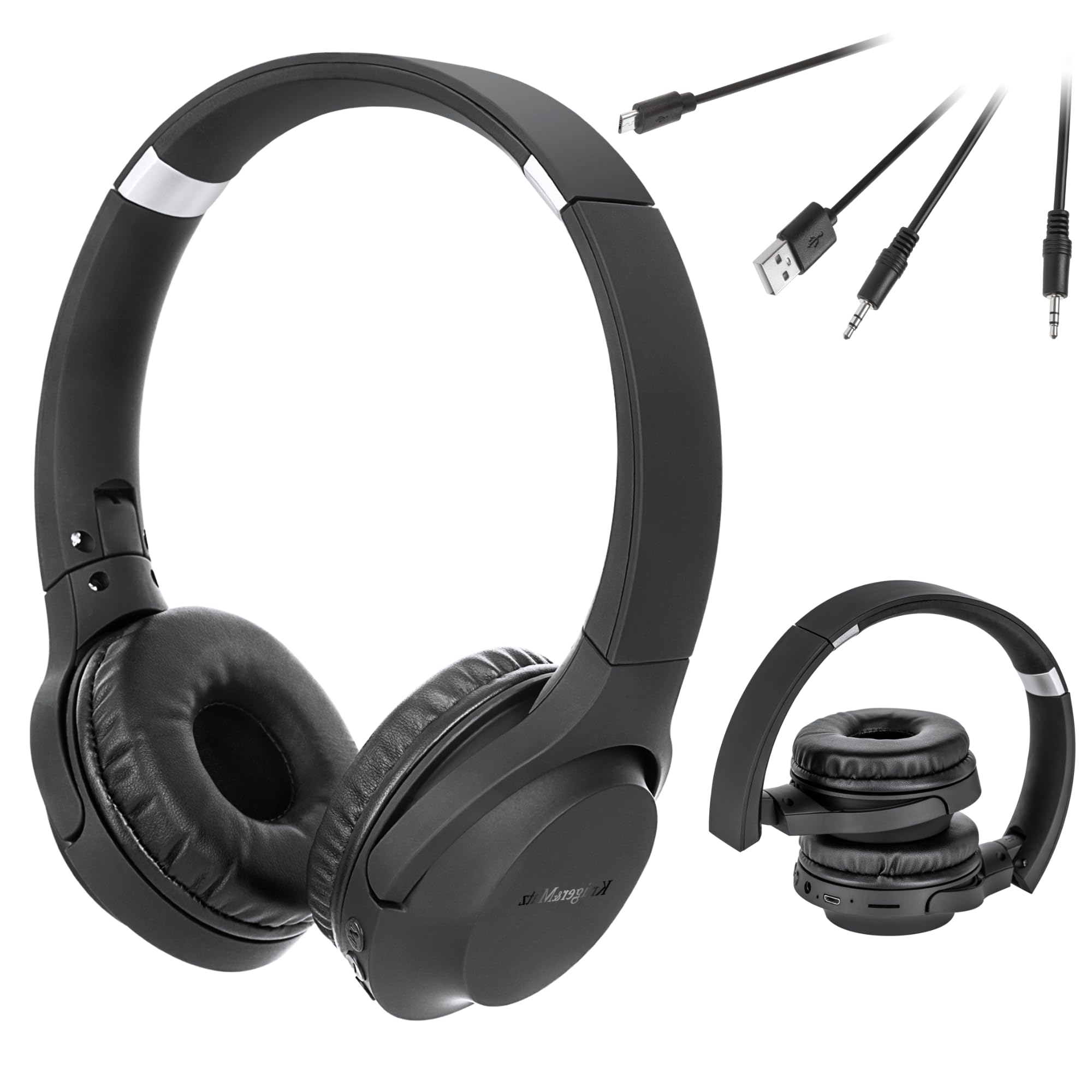 Krüger&Matz Wave 2 Wireless Earphones with Built-in Microphone, Control Buttons, Micro SD Card Slot, KM0629, Black