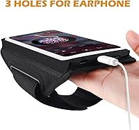 Vista 7 de Brazalete para correr con bolsa para auriculares, brazalete para teléfono celular para iPhone 17 16 15 Pro 14 Plus 13 11 XR, Galaxy S24/S10