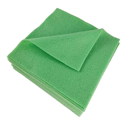 Jtnohx Tela de Fieltro Suave Hojas de Fieltro de Colores Verde claro