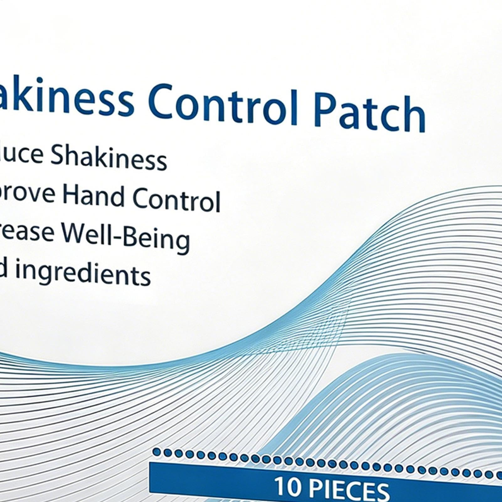 Tremor Control Patch, Wrist Stability Support, Soft Adhesive Patch 5 cm, 10pieces Daily Use Travel Office Meetings, Hand Stability Aid, Women Care Support for Home Office Travel Use