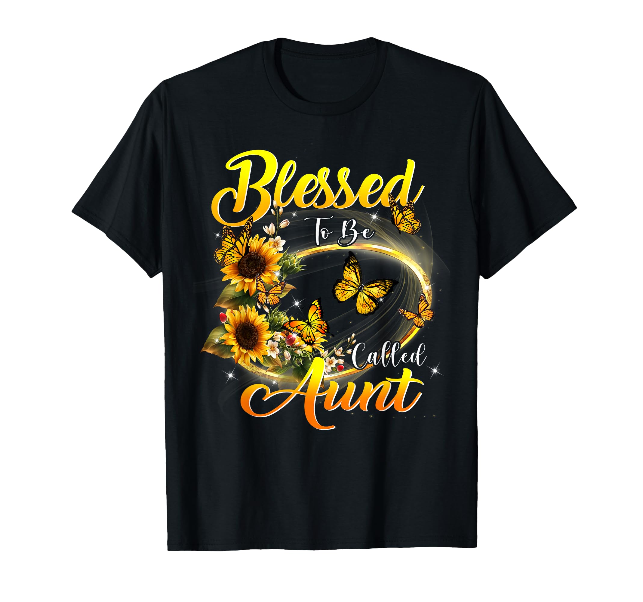 Blessed to be called Aunt Sunflower Lovers Funny Aunt T-Shirt
