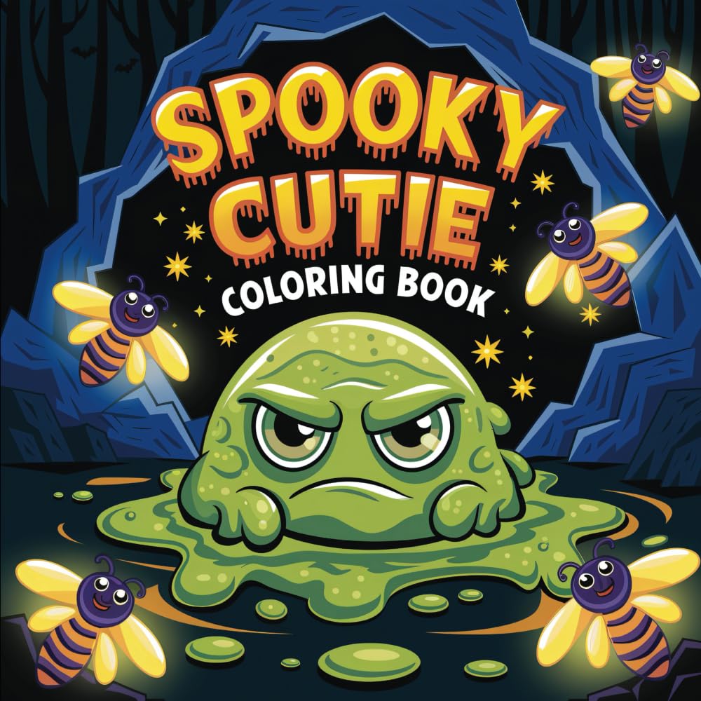 Spooky Cutie Coloring Book: Grumpy and Moody Creatures for Halloween Fun | Kawaii Designs for All Ages