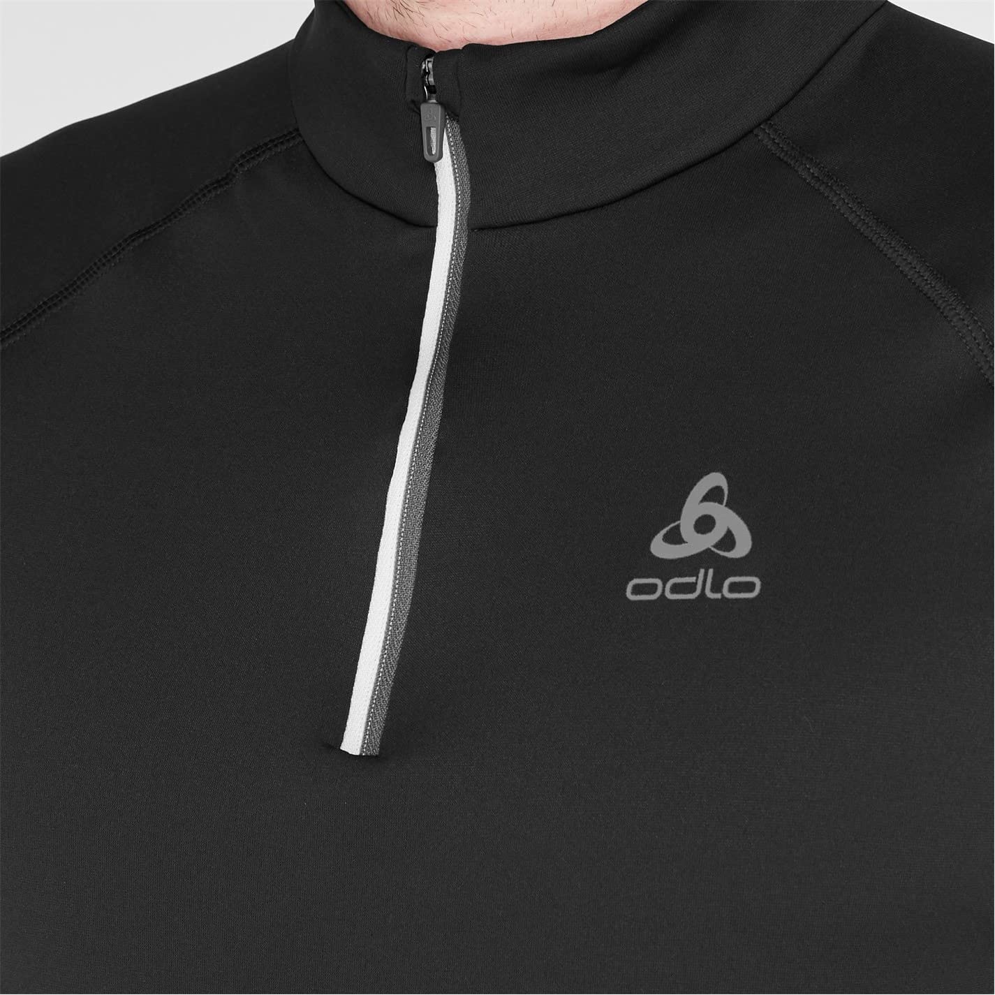 Odlo Uomo Maglia a Maniche Lunghe con Zip BESSO