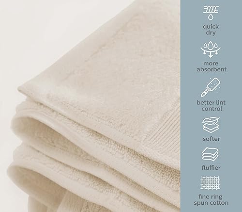 Miniatura 3 de Bennett & Shea Home Juego de toallas de baño de lujo de 8 piezas, 100% algodón turco, toallas de alta calidad para baño, toallas de baño altamente